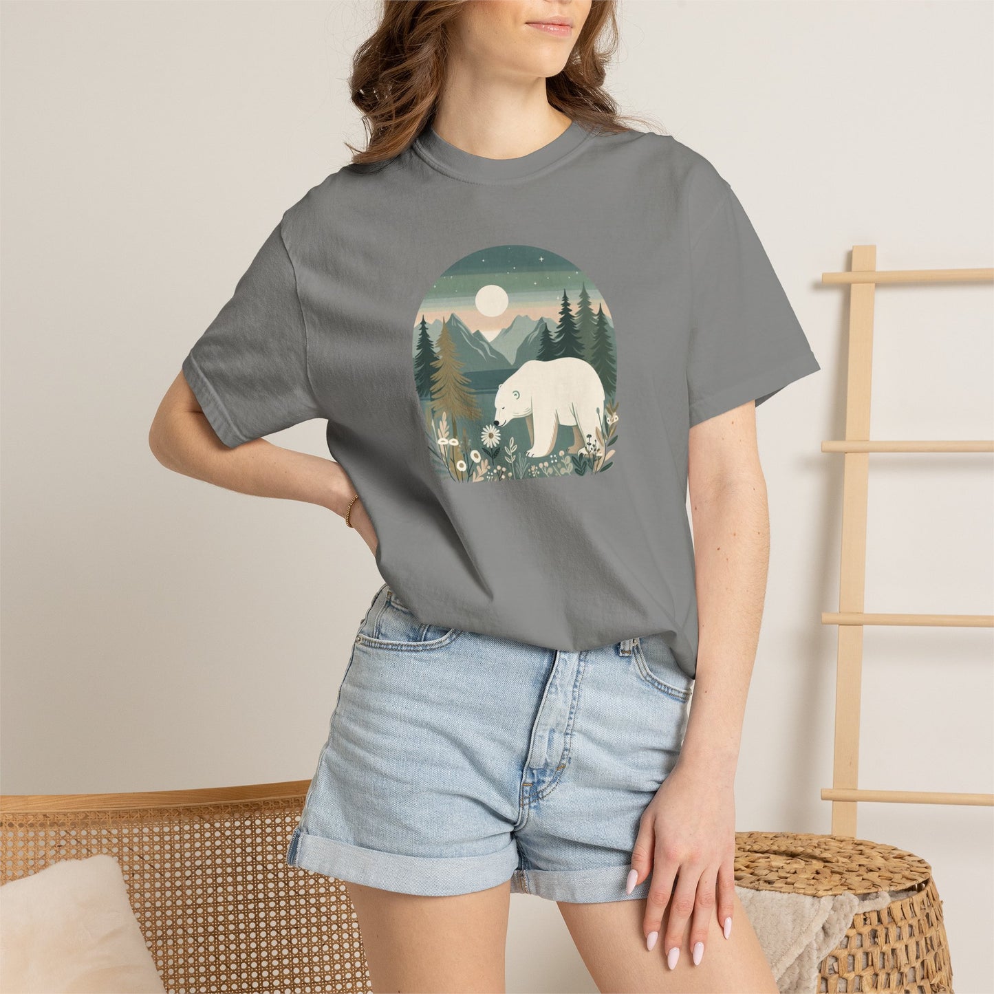 Polar Bear Wilderness Comfort Colors Tee