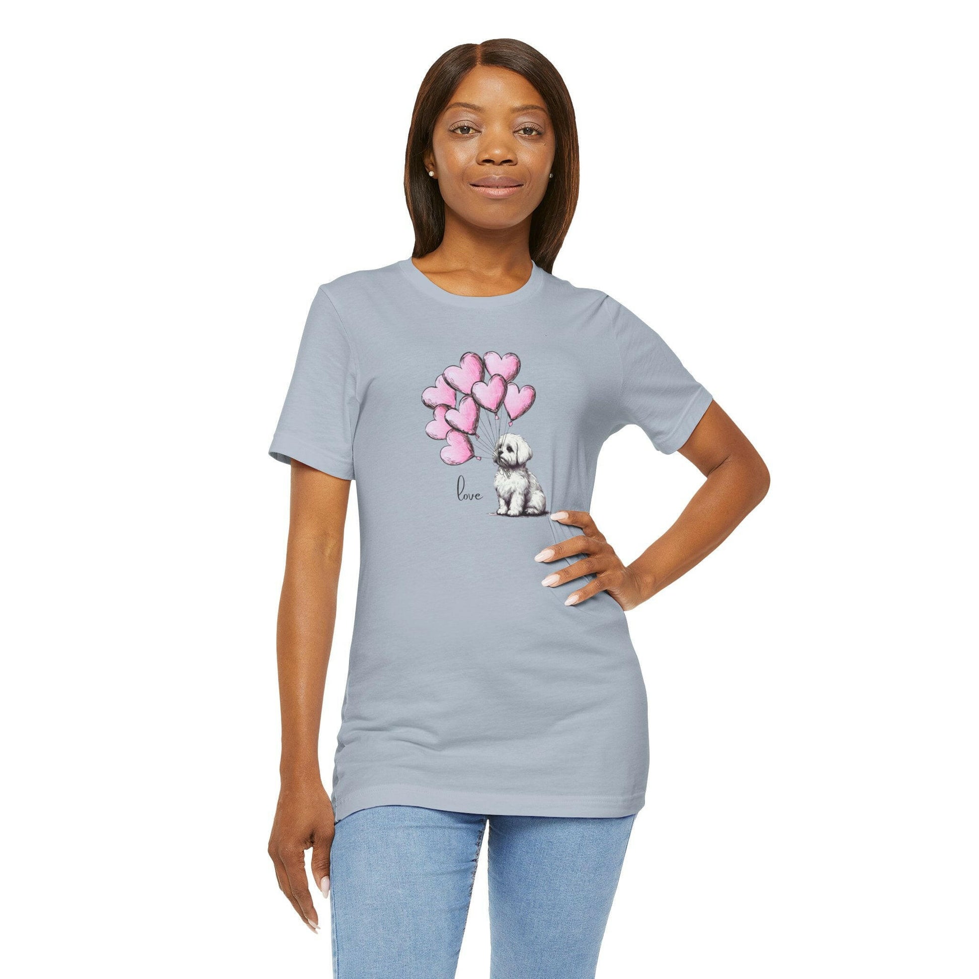 Maltese Dog Balloon Tee - Stompy Paws