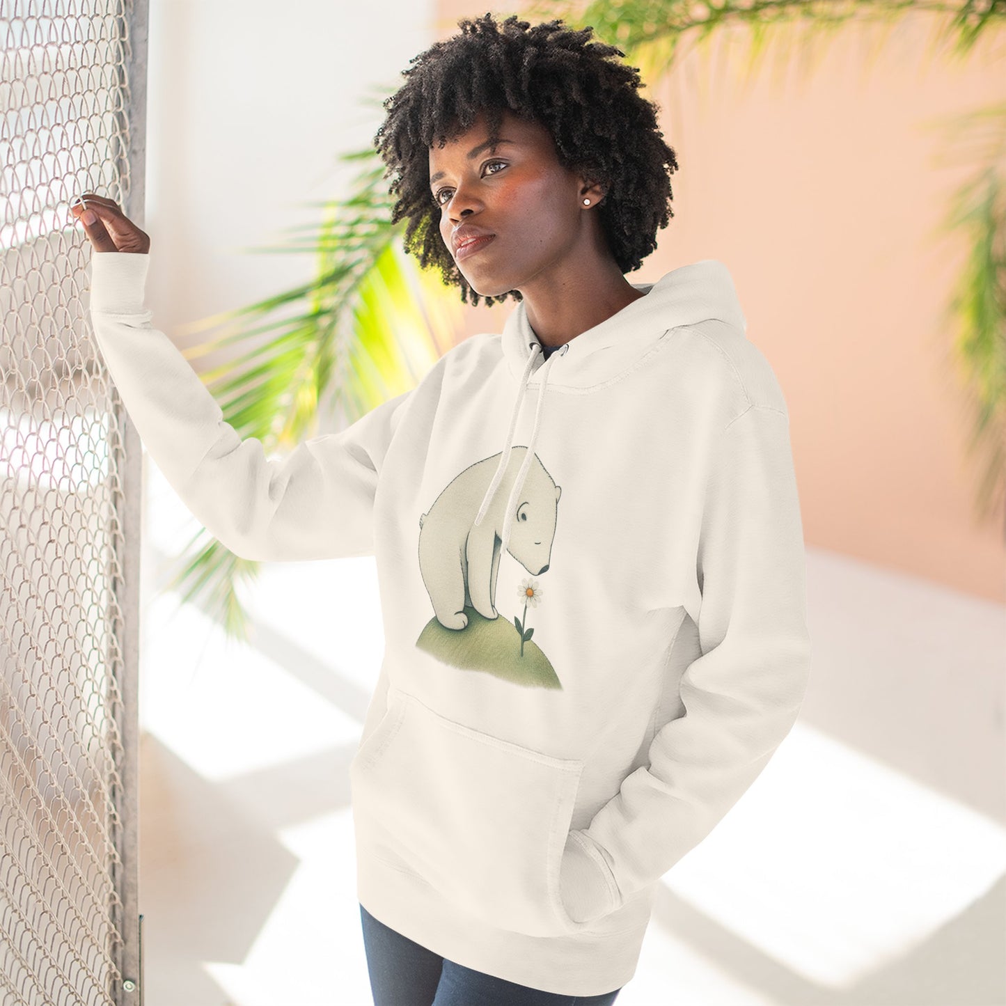 Daisy Day Polar Bear Hoodie