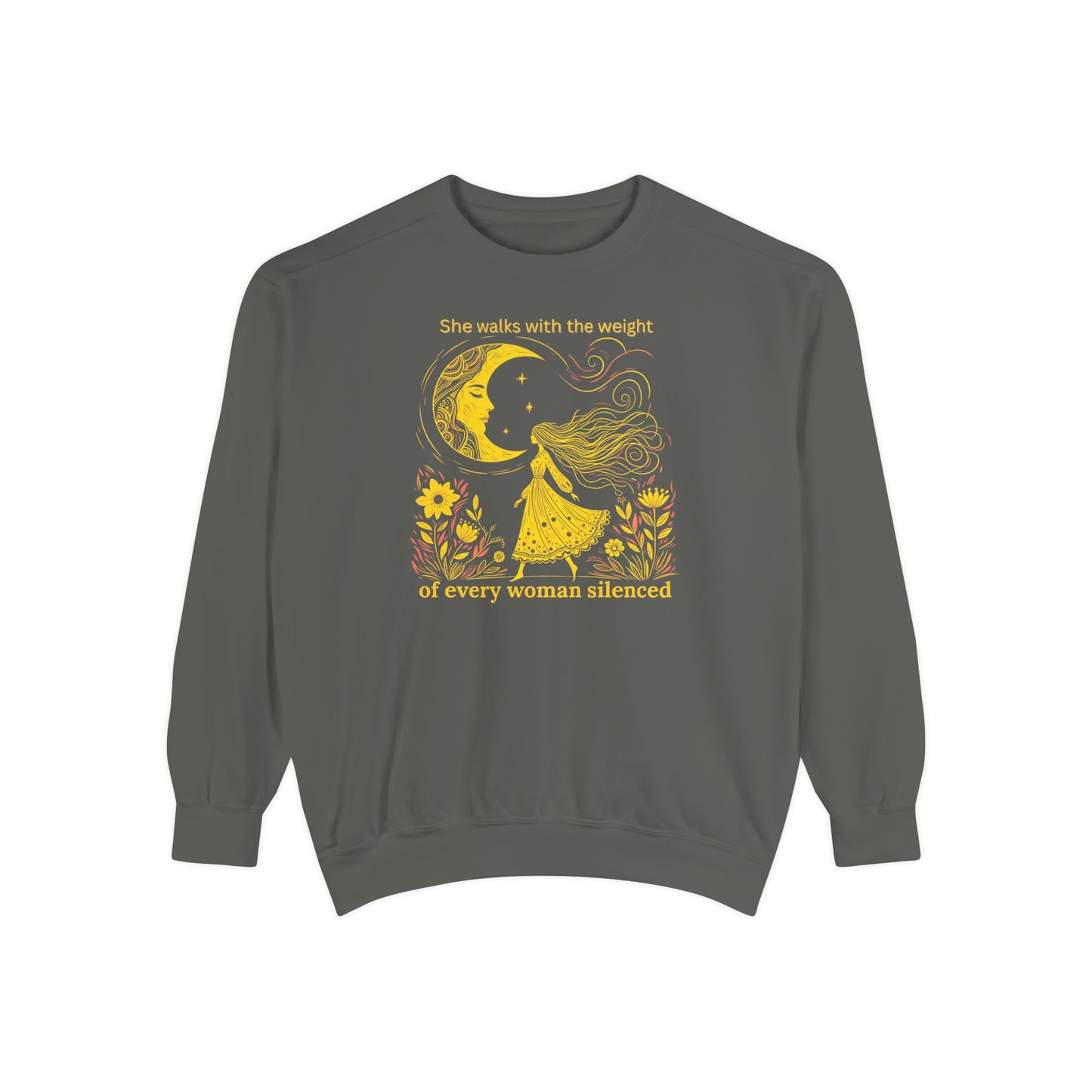 Comfort Colors She Walks With the Weight Sweatshirt