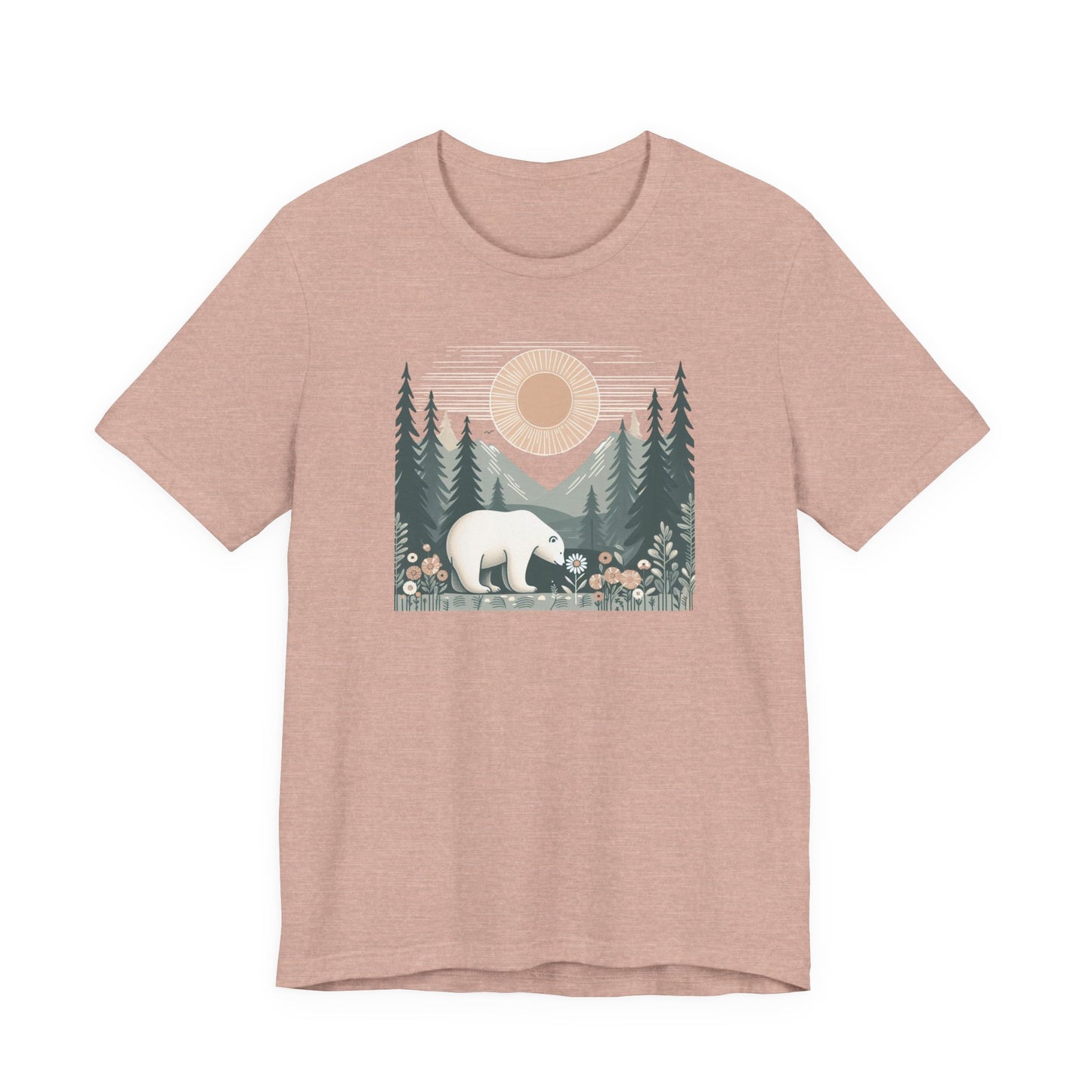 Polar Bear & Wildflower Mountain Shirt