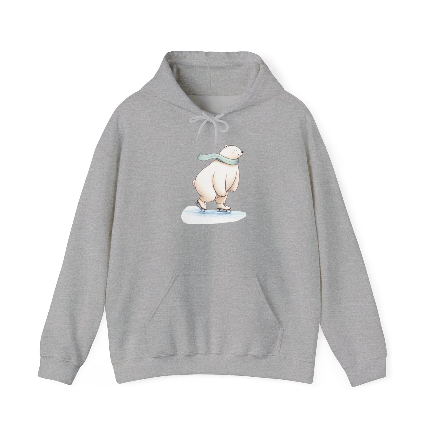 Polar Bear Ice Skating Hoodie