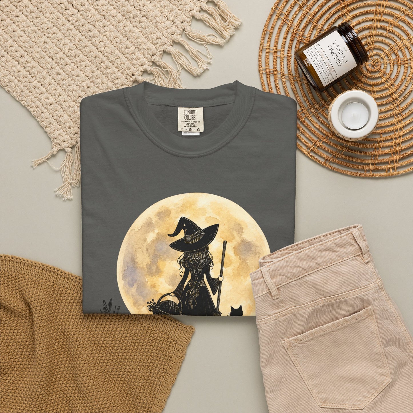 It's a Put on the Hat Kind of Day | Comfort Colors® Witch Graphic T-Shirt