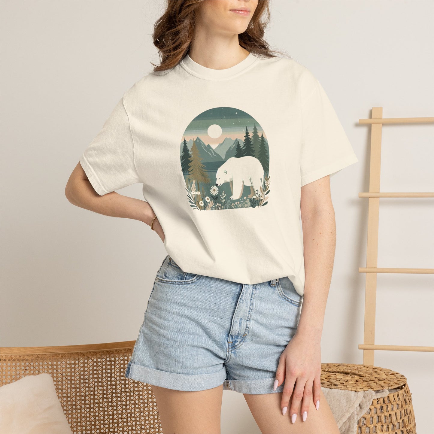 Polar Bear Wilderness Comfort Colors Tee