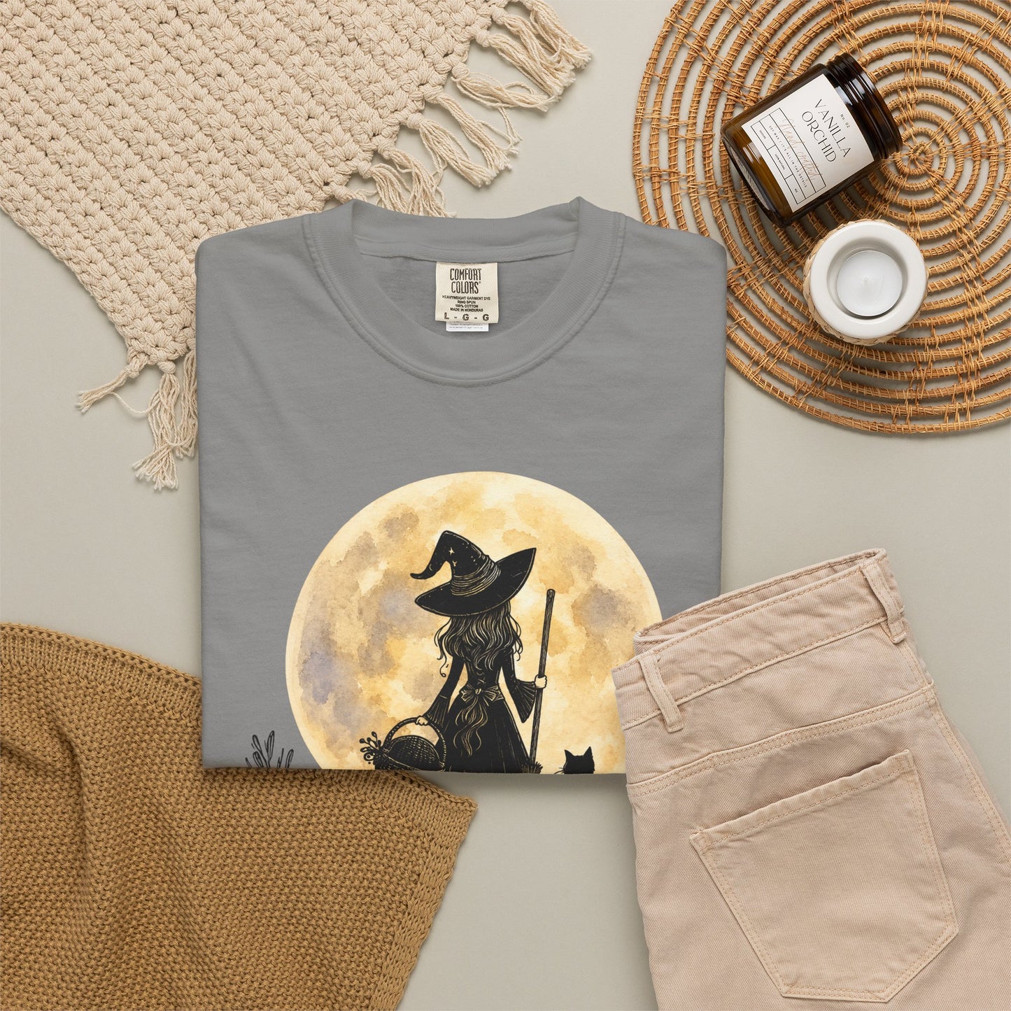 It's a Put on the Hat Kind of Day | Comfort Colors® Witch Graphic T-Shirt