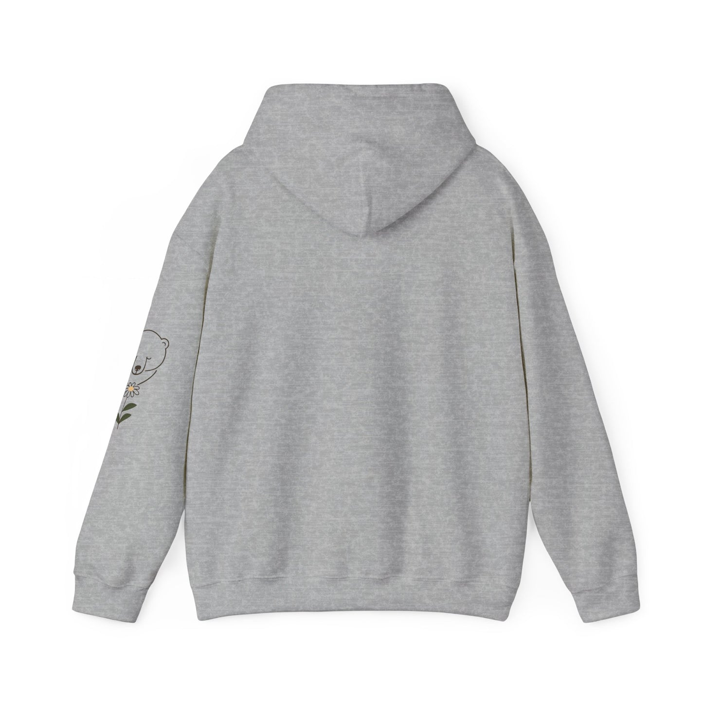Minimalist Polar Bear & Daisy Hoodie