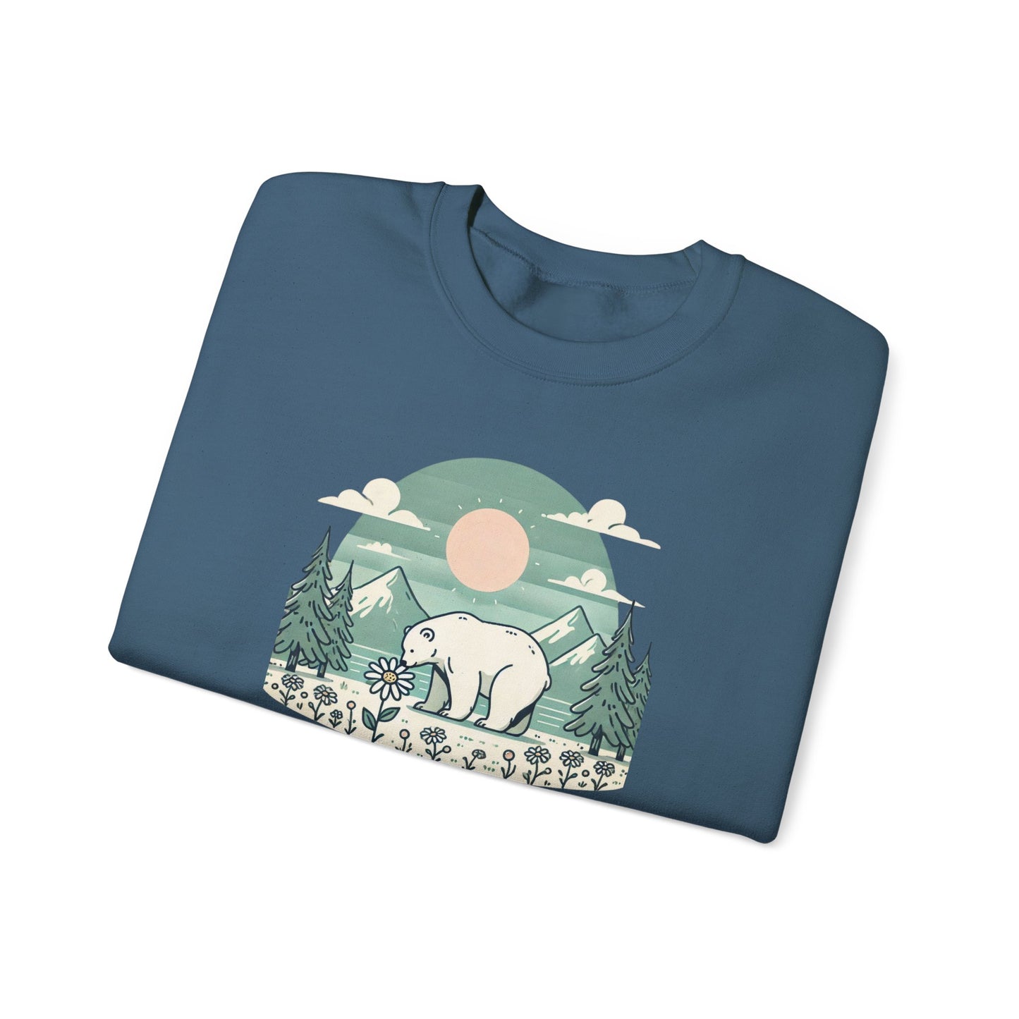 Polar Bear Daisy Sweatshirt