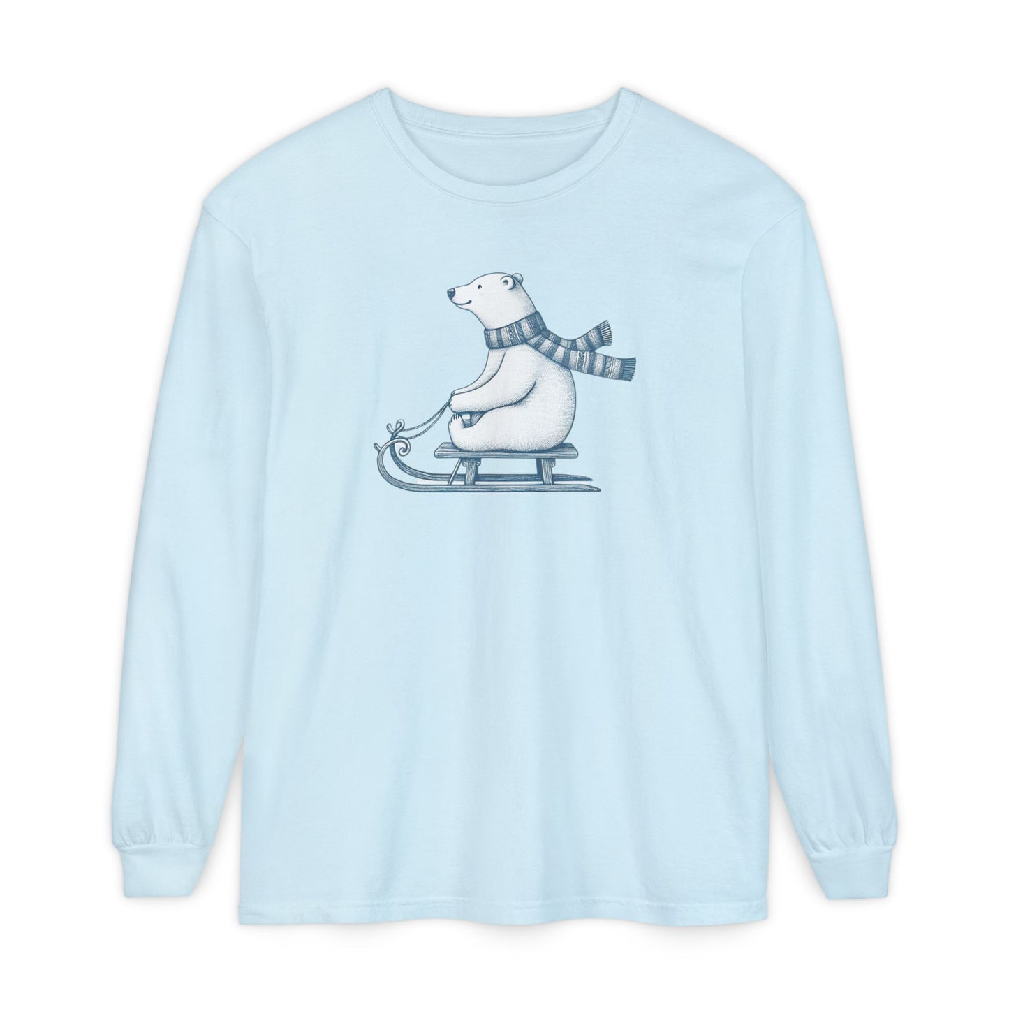 Sledding Polar Bear Heritage Long Sleeve | Polar Den Edition