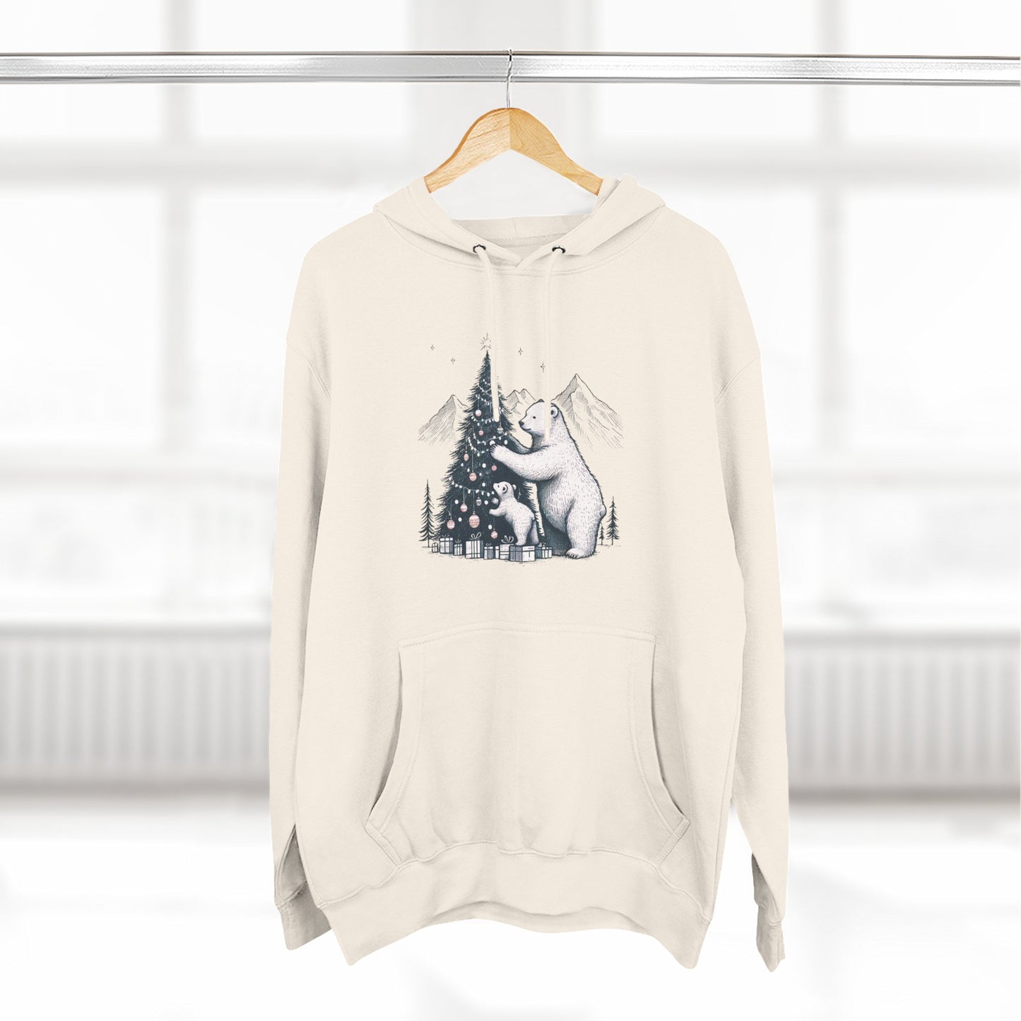 Polar Bear & Cub Holiday Hoodie