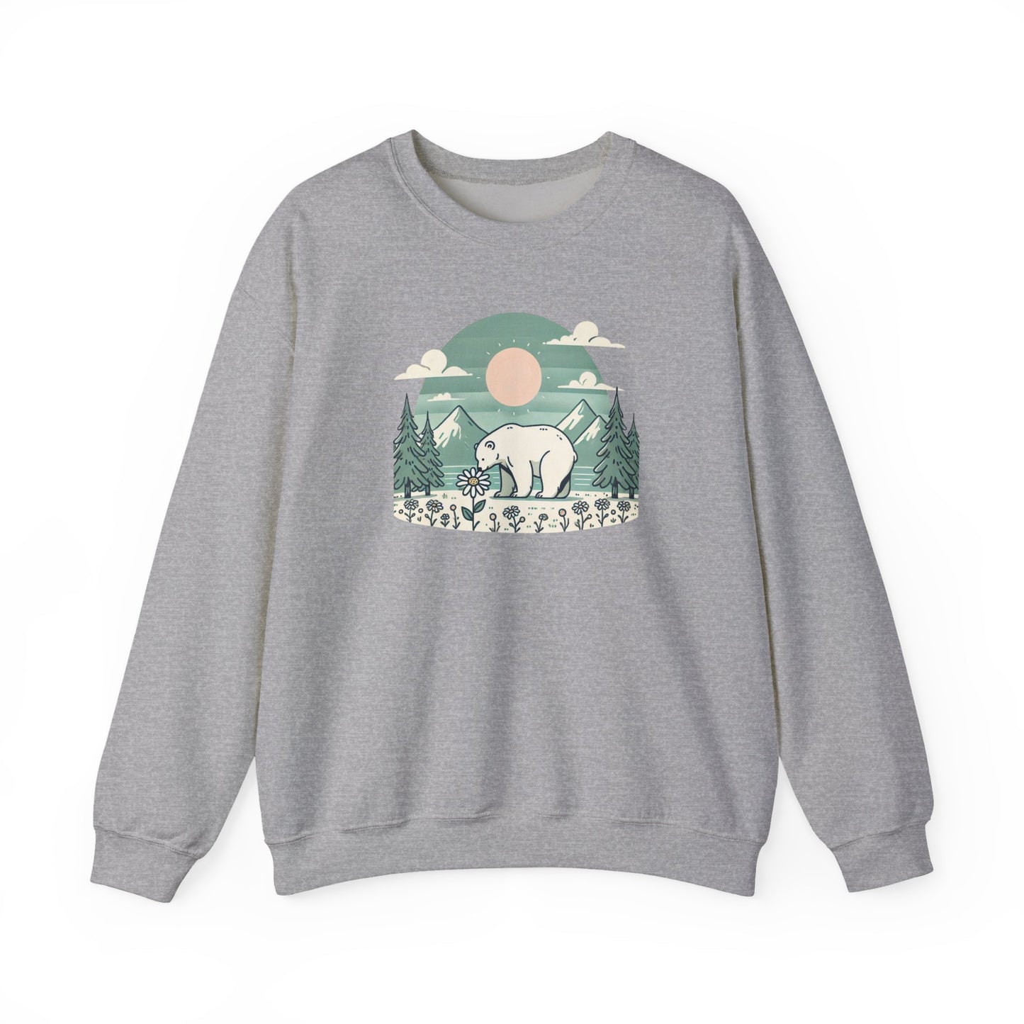 Polar Bear Daisy Sweatshirt