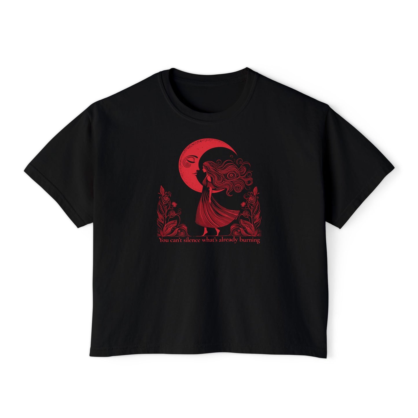 The Eternal Flame Celestial Art Boxy Tee | Comfort Colors