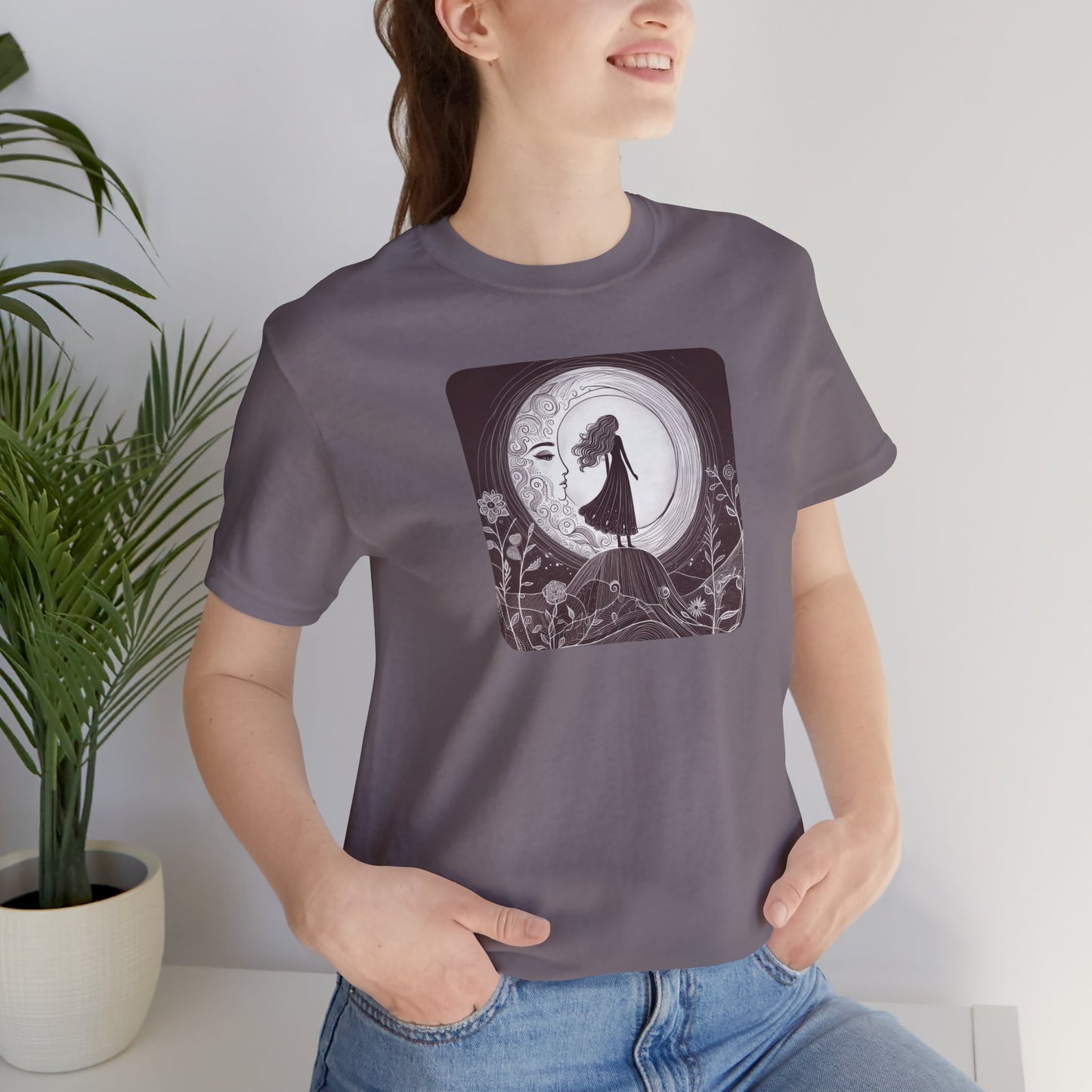 The Lunar Traveler Art-Only Premium Tee | Mystic Den Signature Series