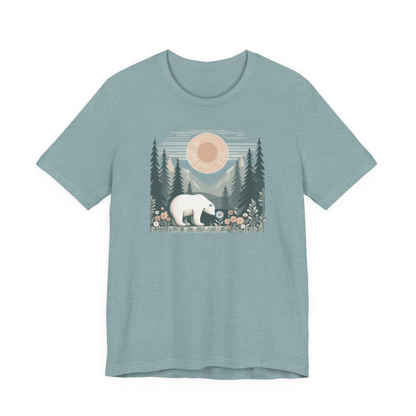 Polar Bear & Wildflower Mountain Shirt