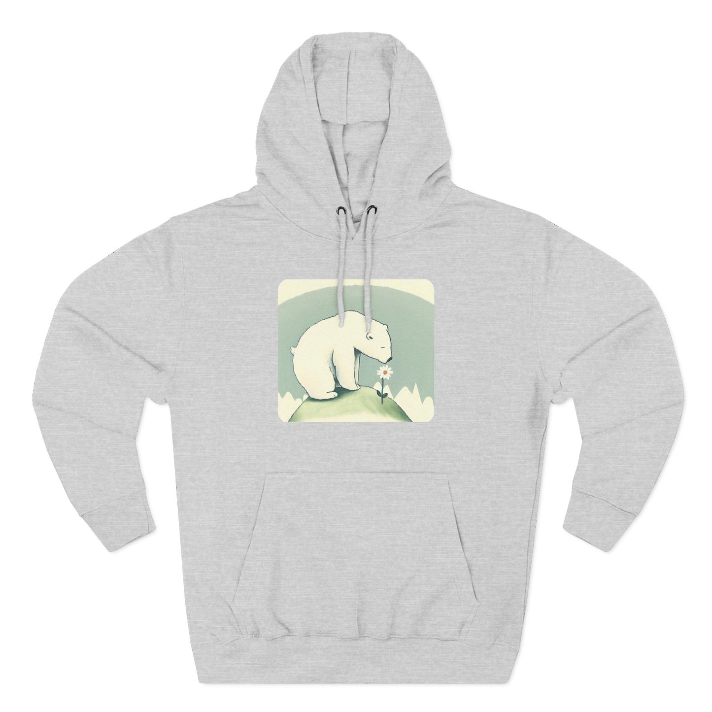 Polar Bear  Wildflower Hoodie