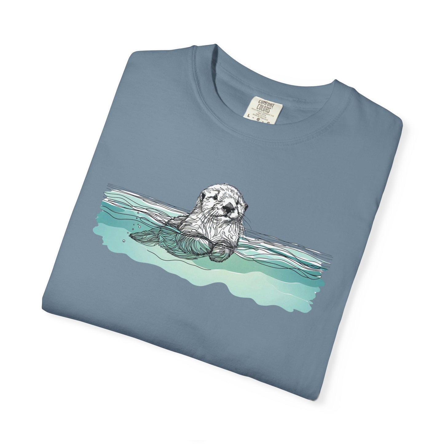 Otter in the Water Comfort Colors Tee