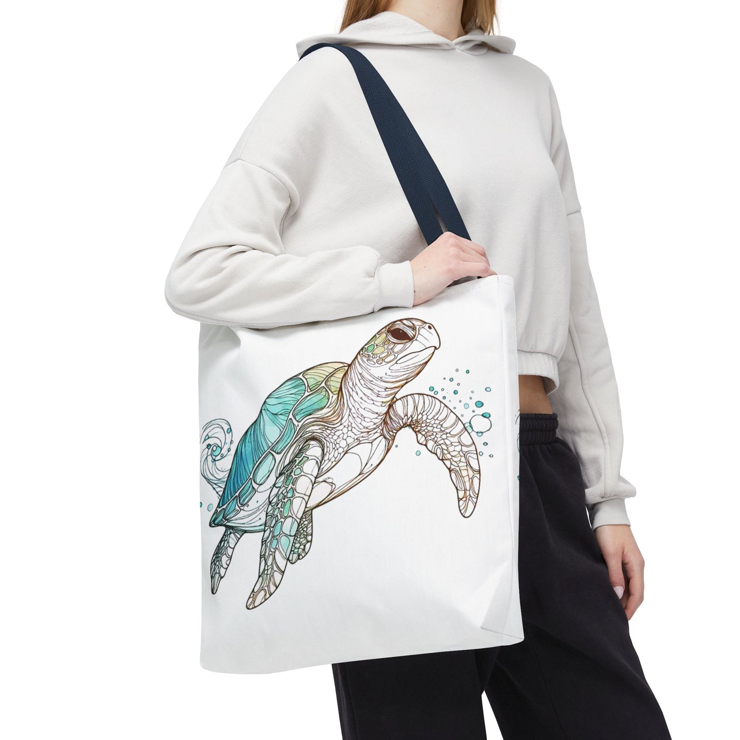 Sea Turtle Ocean Tote Bag | Marine Life Beach Bag