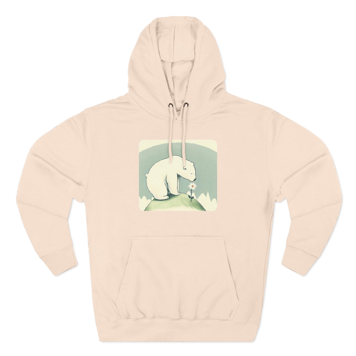 Polar Bear  Wildflower Hoodie