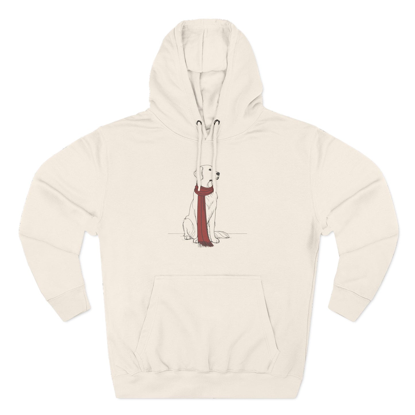 Minimalist Winter Dog Hoodie
