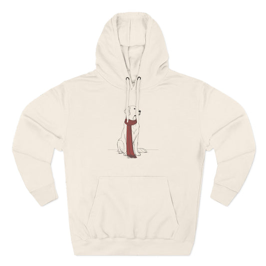 Minimalist Winter Dog Hoodie