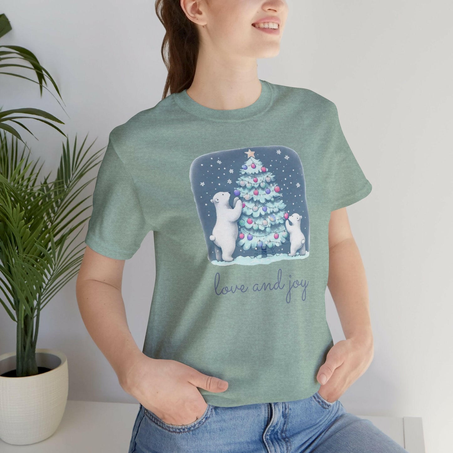 Polar Bear Family Christmas Tee