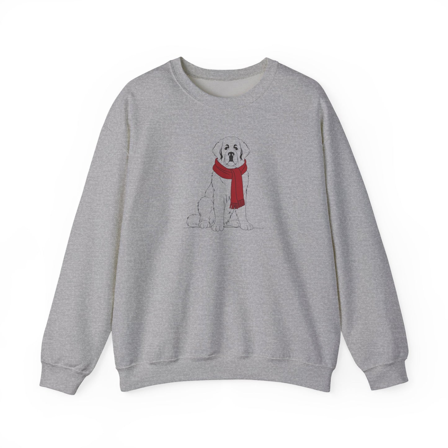 Saint Bernard Scarf Premium Sweatshirt | Cozy Den Edition