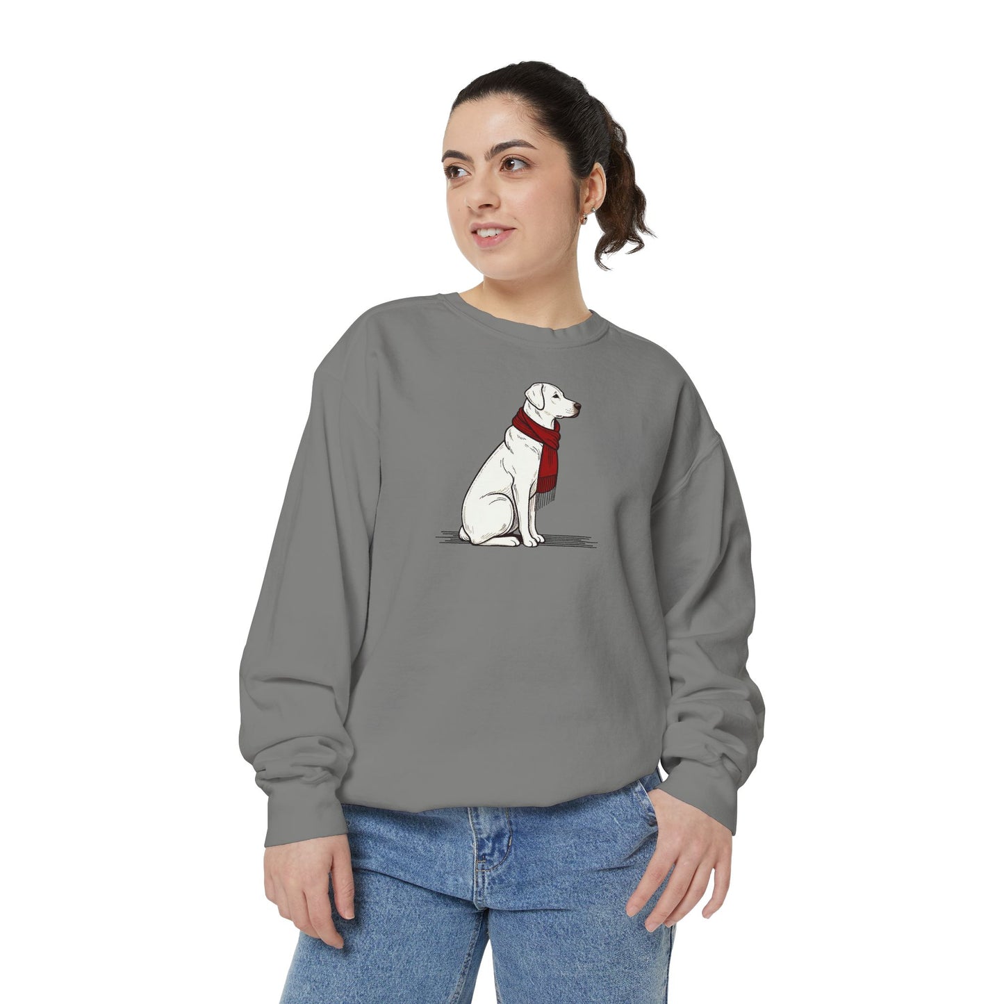 Red Scarf Dog Sweatshirt
