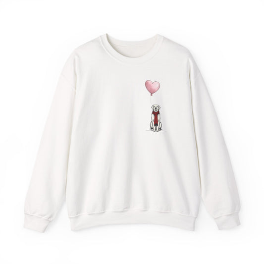 The Heartfelt Herald Golden Retriever Art Sweatshirt | Winter Den