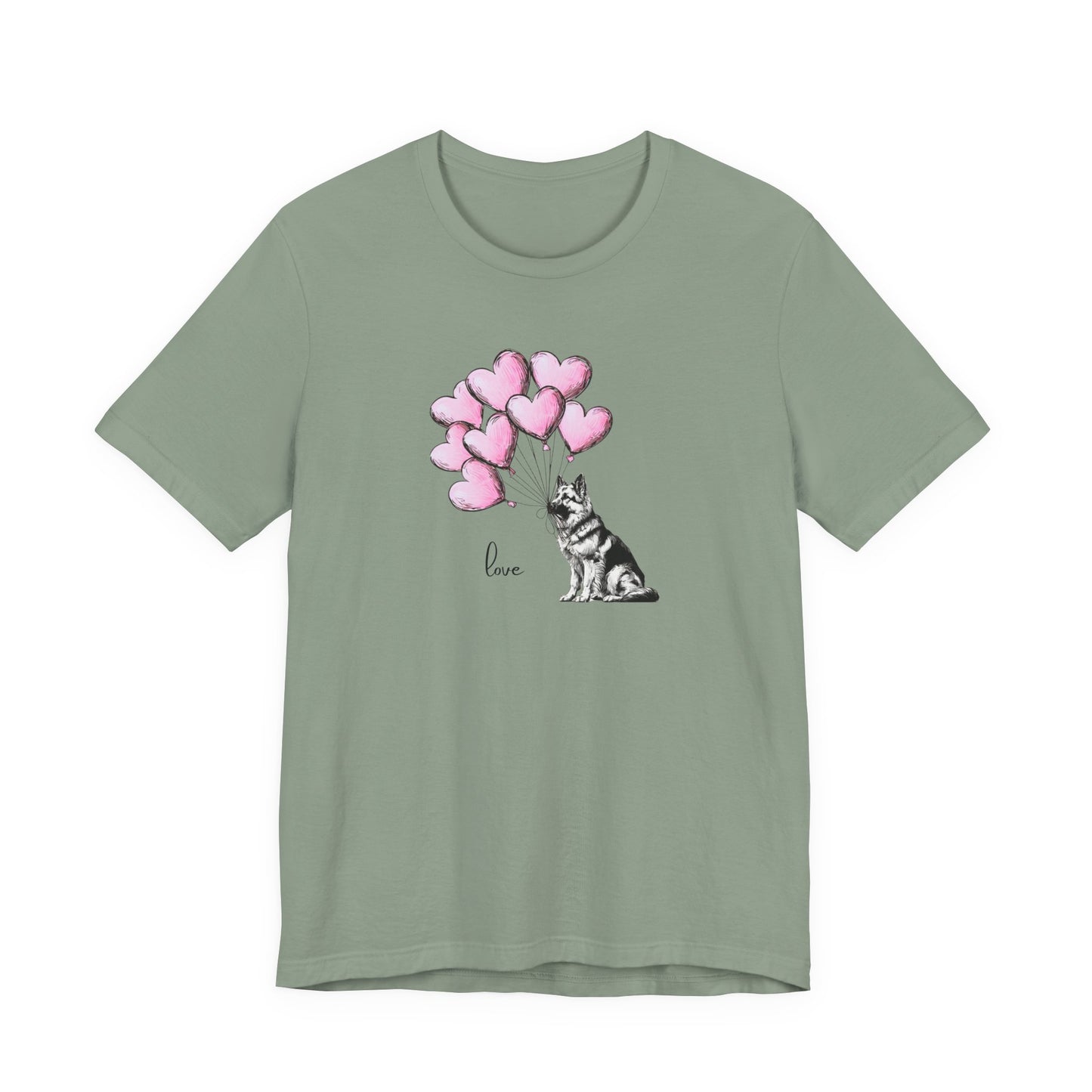 German Shepherd Love Balloon Tee