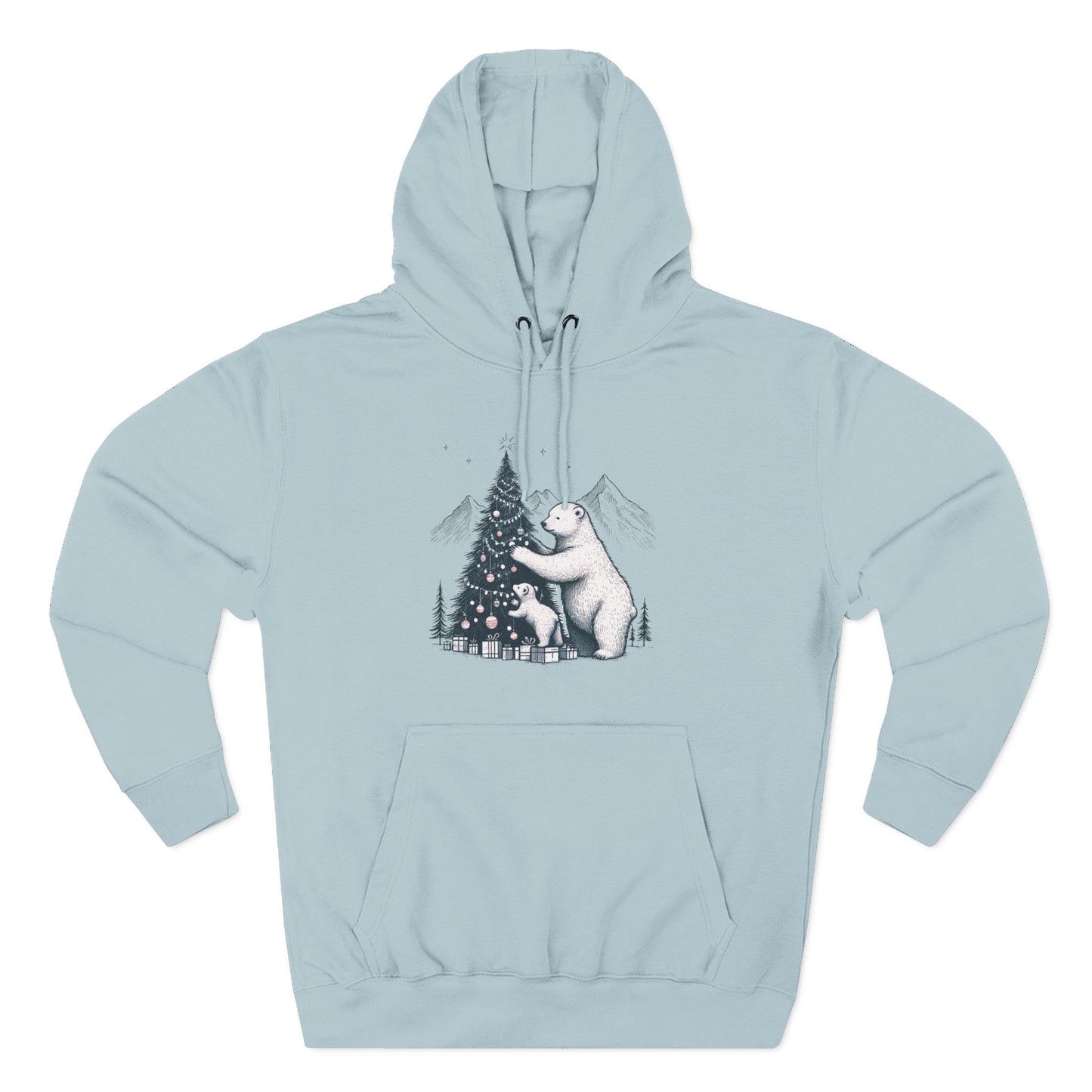 Polar Bear & Cub Holiday Hoodie