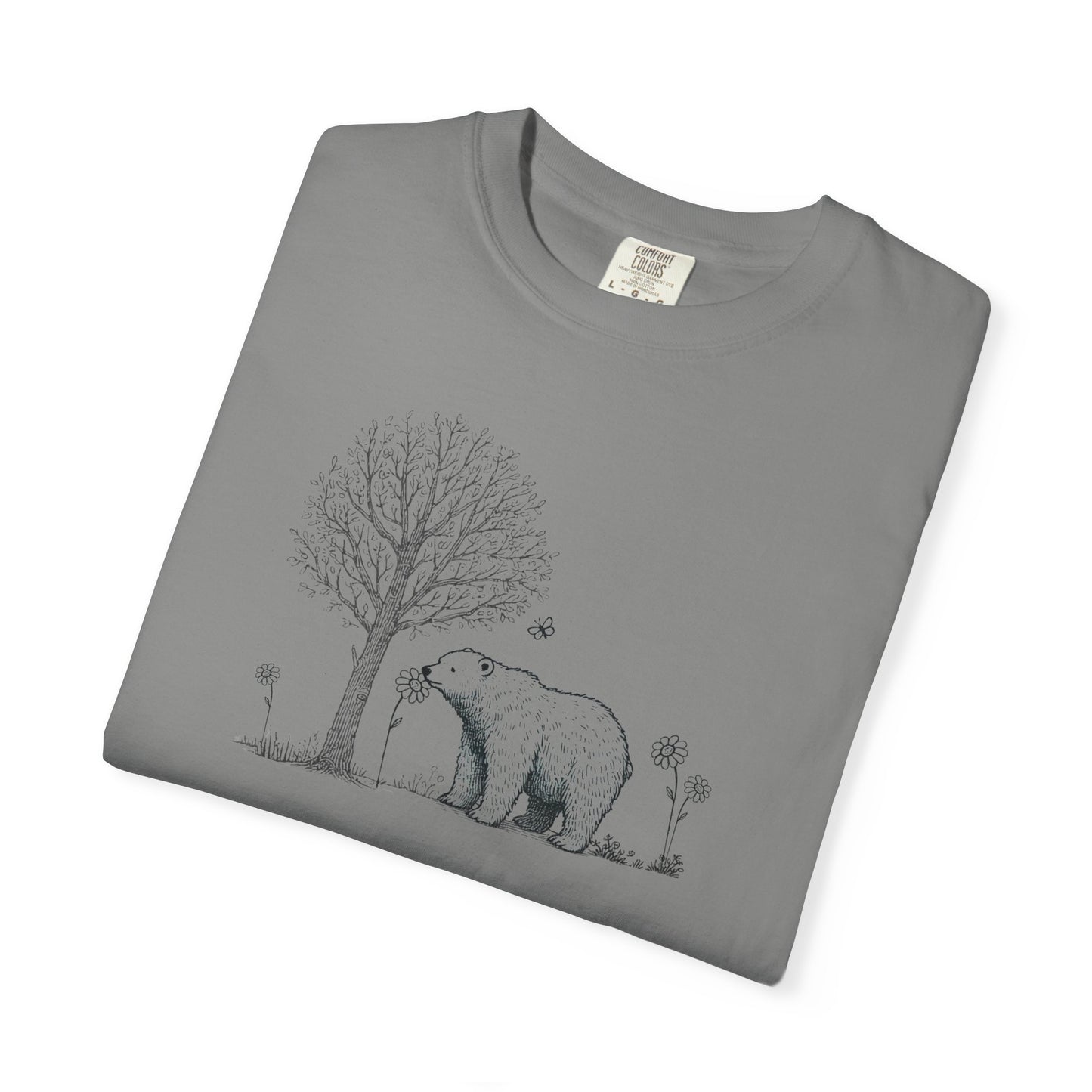 Wildflower Polar Bear Comfort Colors Tee