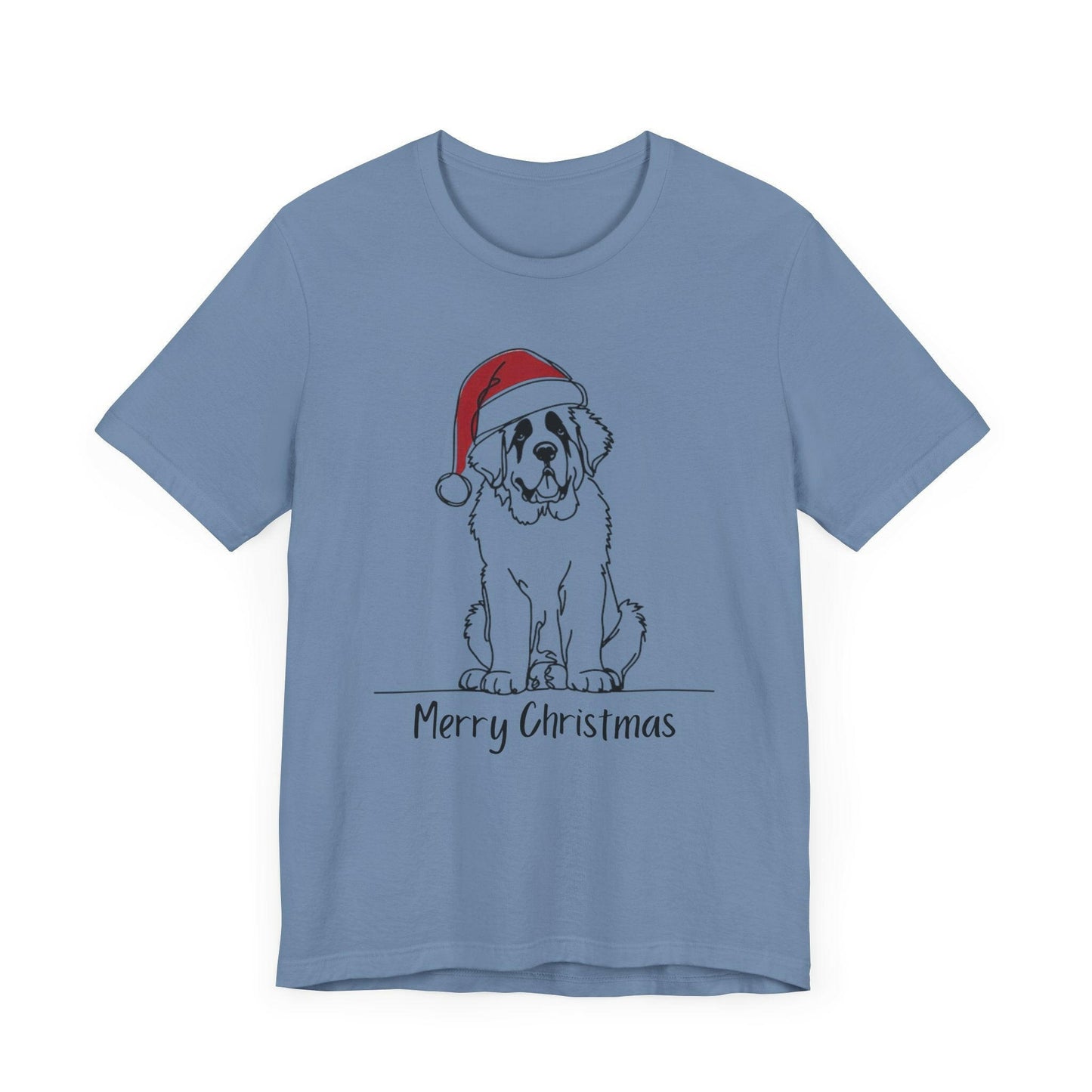 Merry Christmas Saint Bernard Dog Tee - Stompy Paws