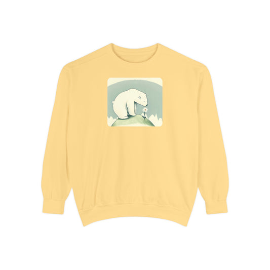 Polar Bear Wildflower Sweatshirt