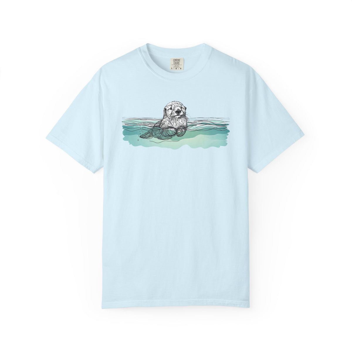 Sea Otter T-Shirt | Otter in the Water Comfort Colors Tee