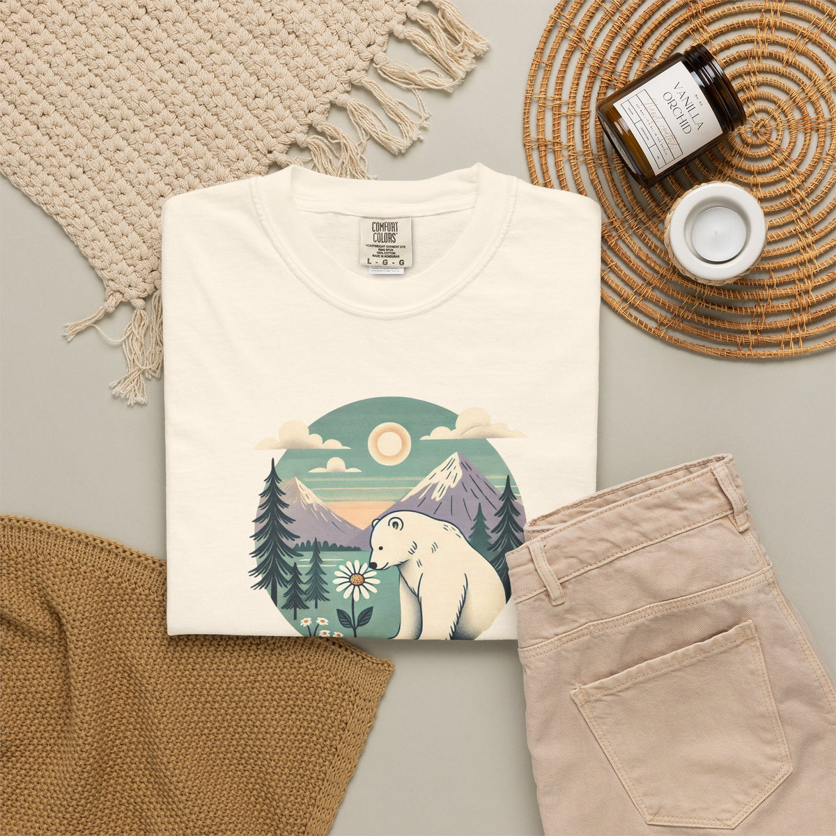 Polar Bear Mountain T-Shirt | Comfort Colors Tee