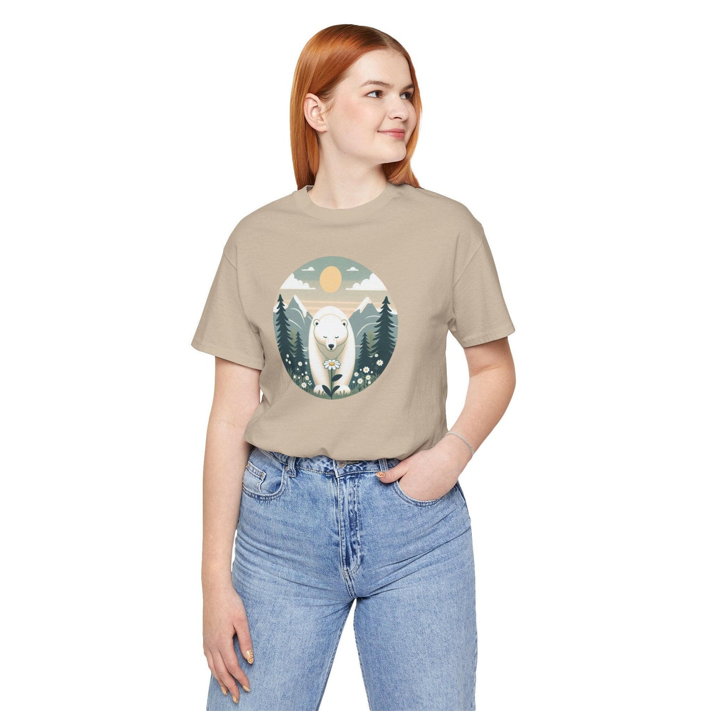 Polar Bear Tee - Cozy Nature-Inspired T-Shirt for Animal Lovers