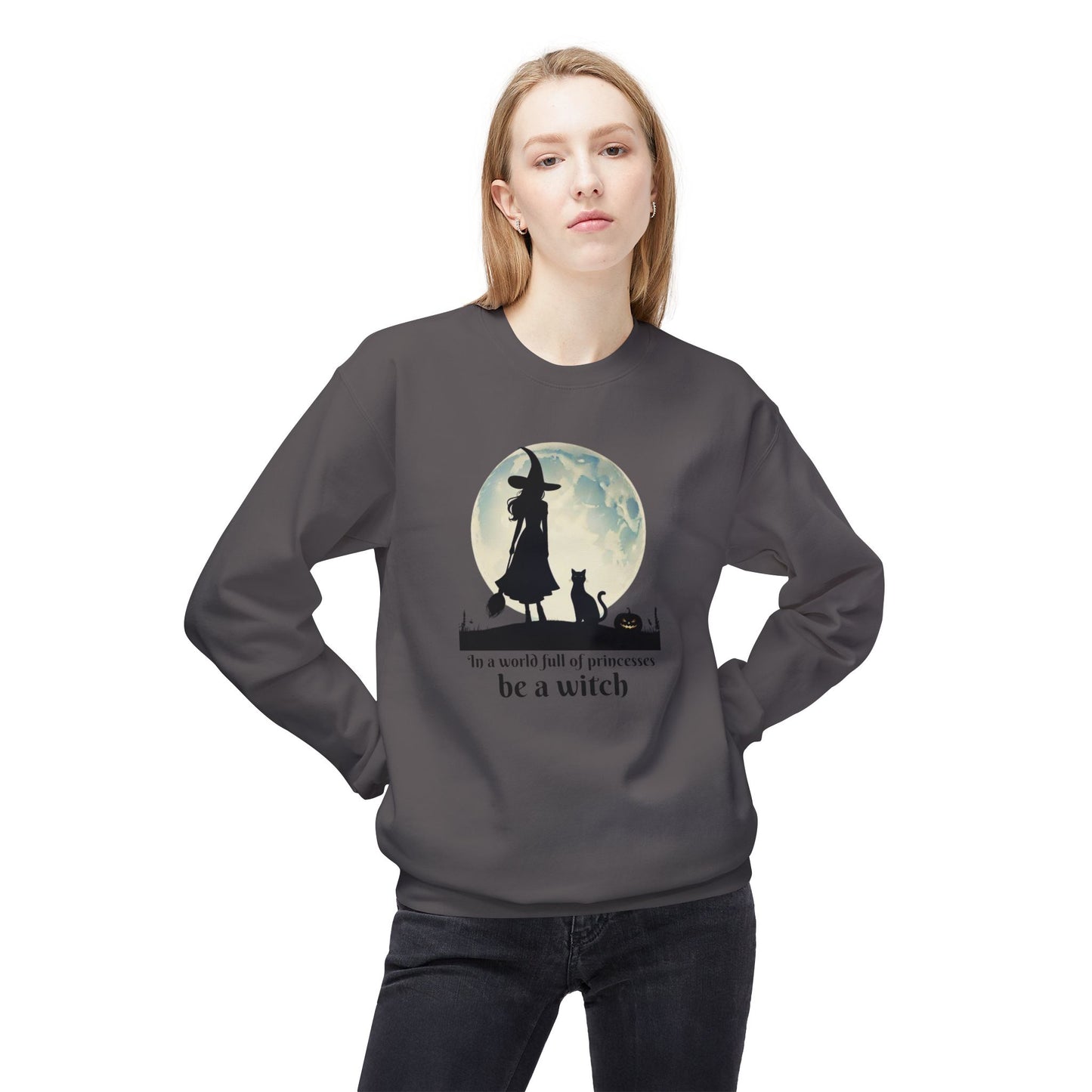 Be a Witch Sweatshirt | Halloween Midweight Crewneck