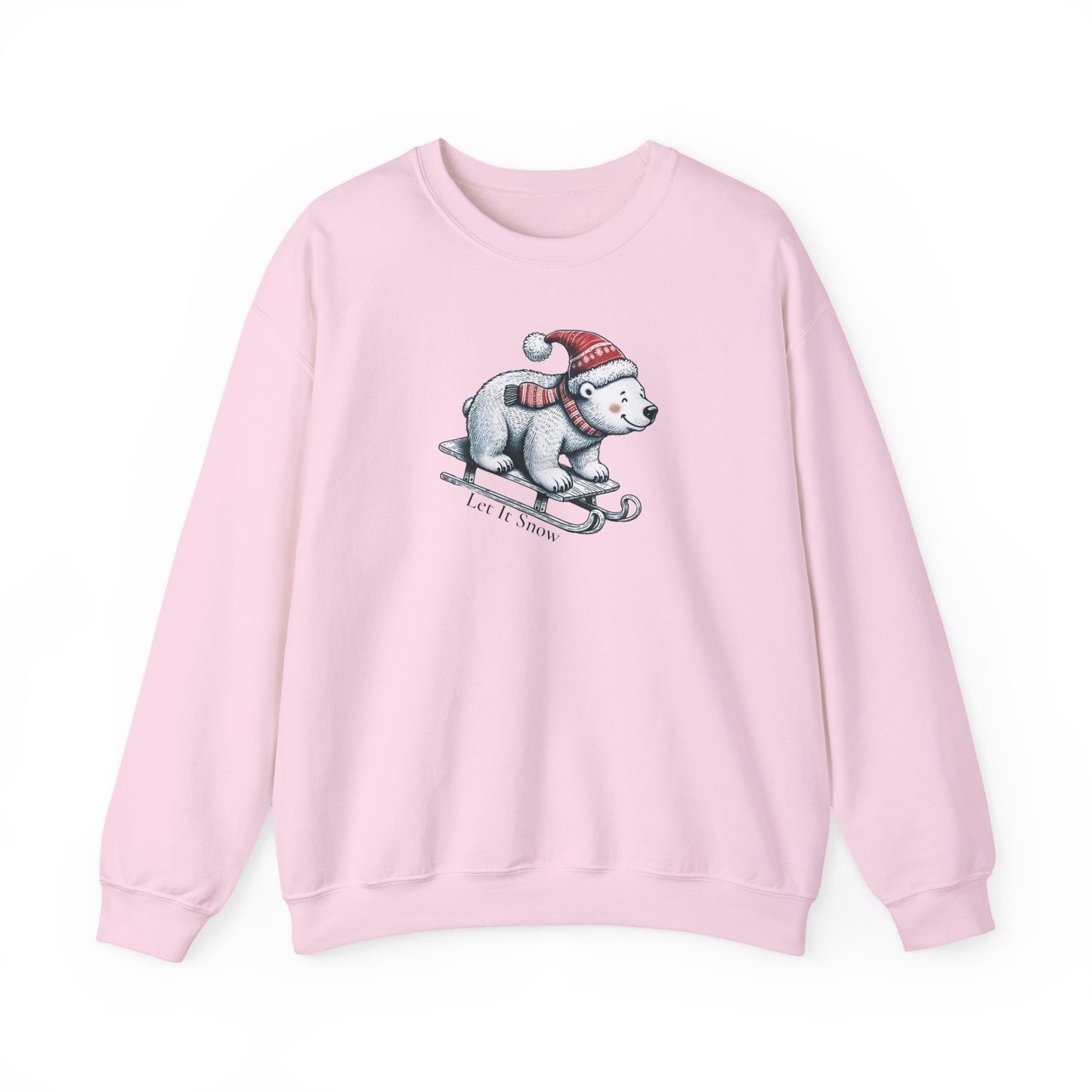 Let It Snow Polar Bear Sweatshirt | Cozy Holiday Pullover