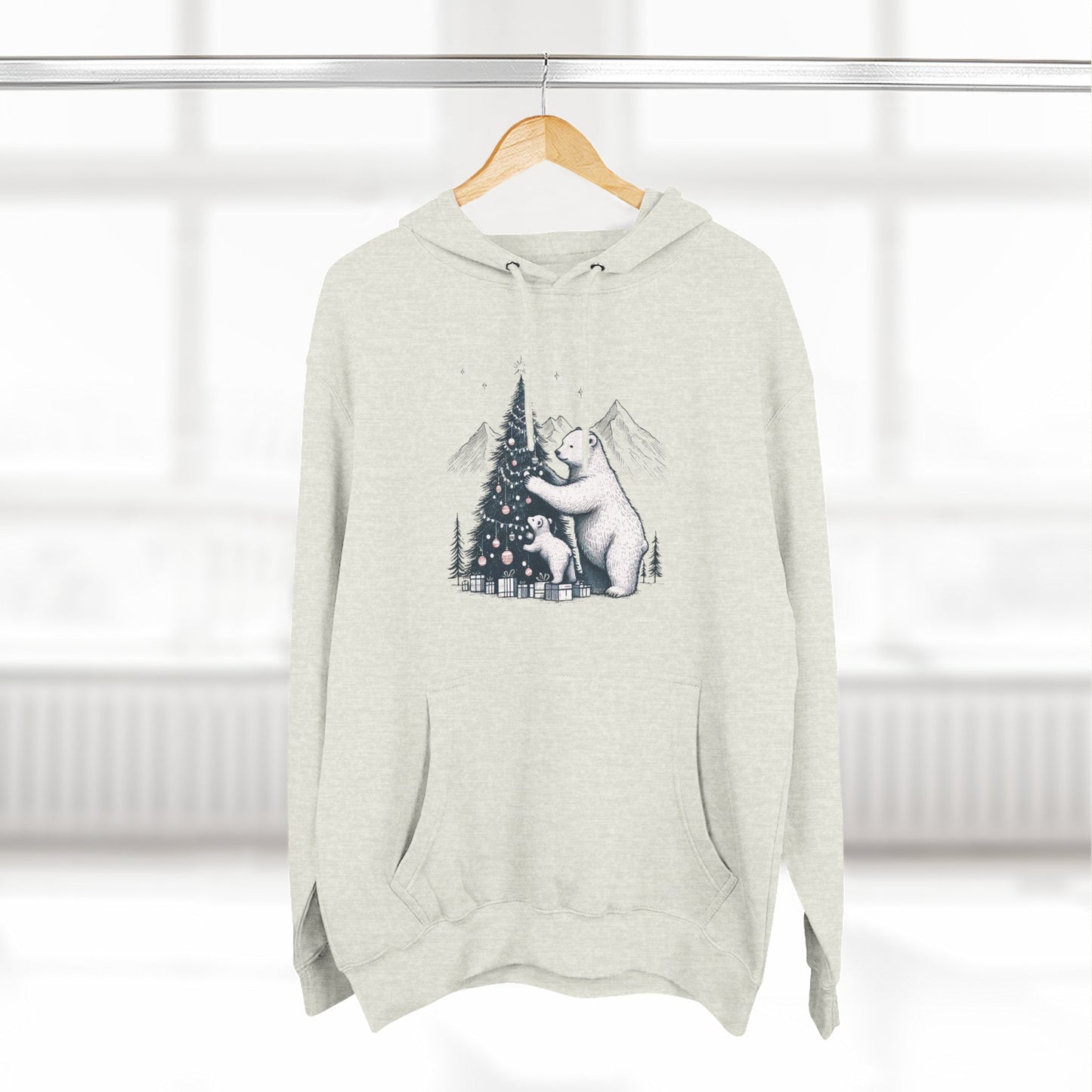 Polar Bear & Cub Holiday Hoodie