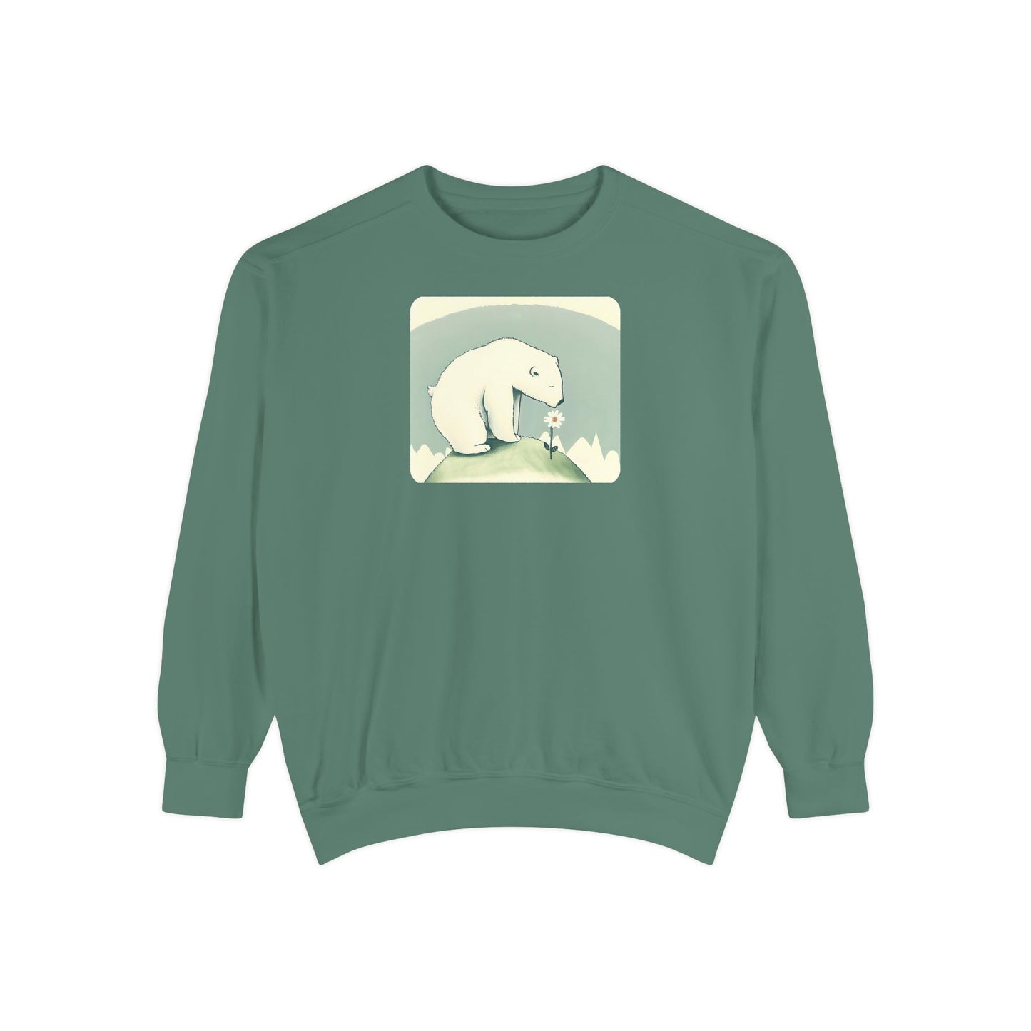Polar Bear Wildflower Sweatshirt