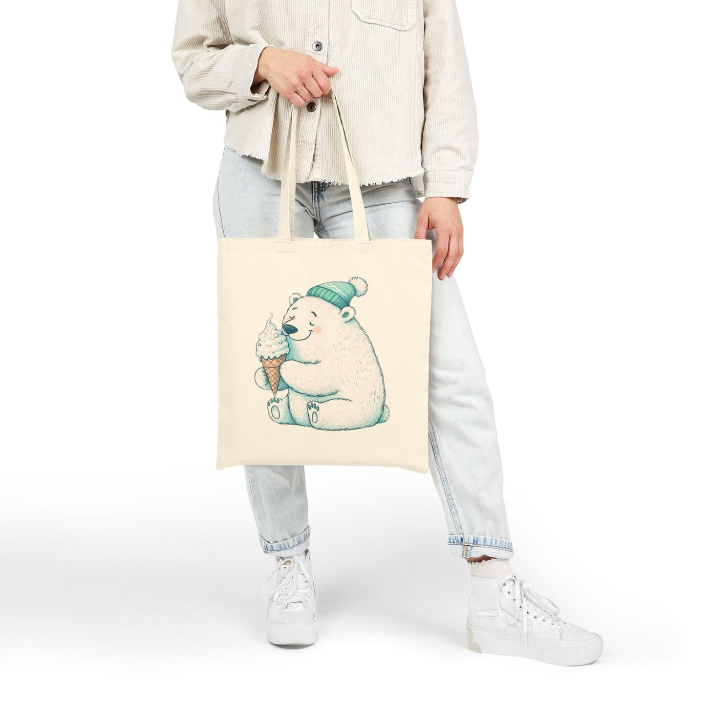 Cozy Cone Polar Bear Tote Bag