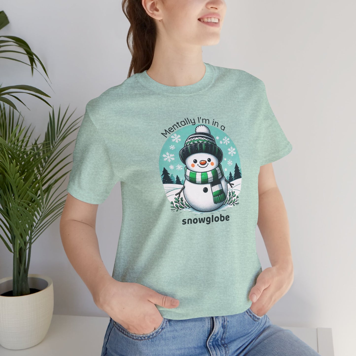 Snowglobe Snowman T-Shirt