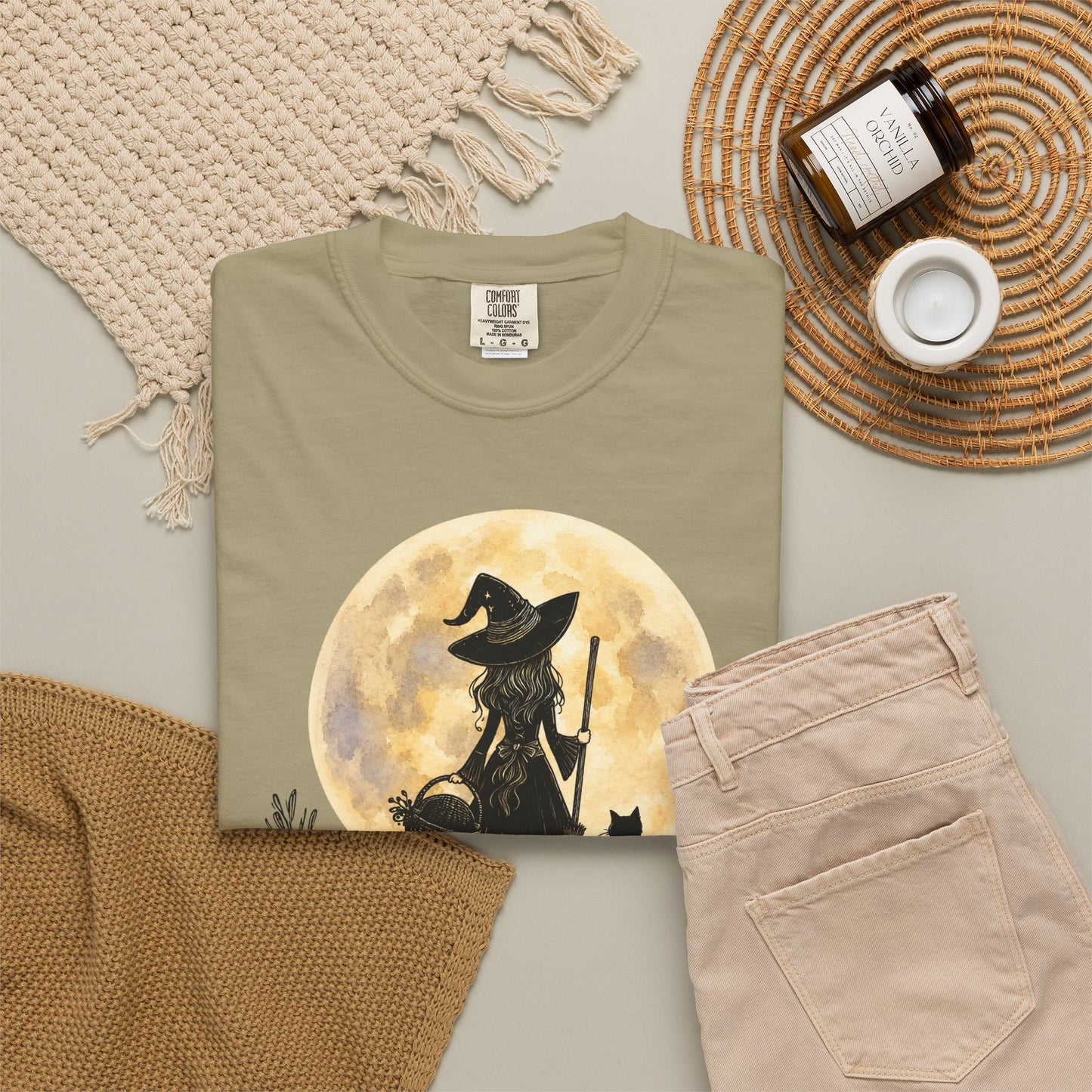 It's a Put on the Hat Kind of Day | Comfort Colors® Witch Graphic T-Shirt