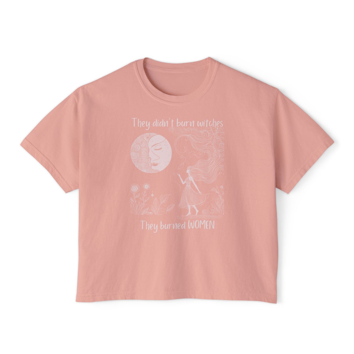 They Burned Women Crop Tee | Comfort Colors® Historical Graphic