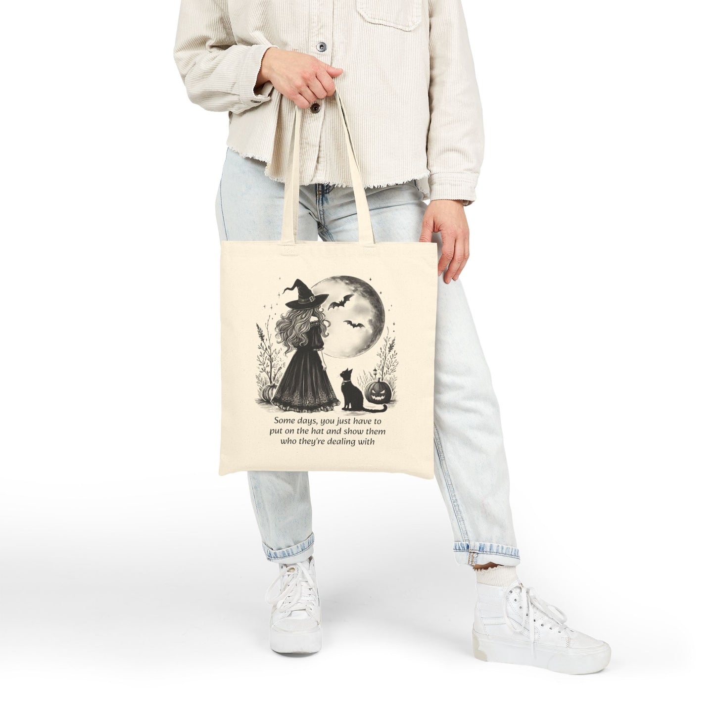 Put on the Hat Witch Tote Bag Feminist Empowerment Halloween Witchlight Tote
