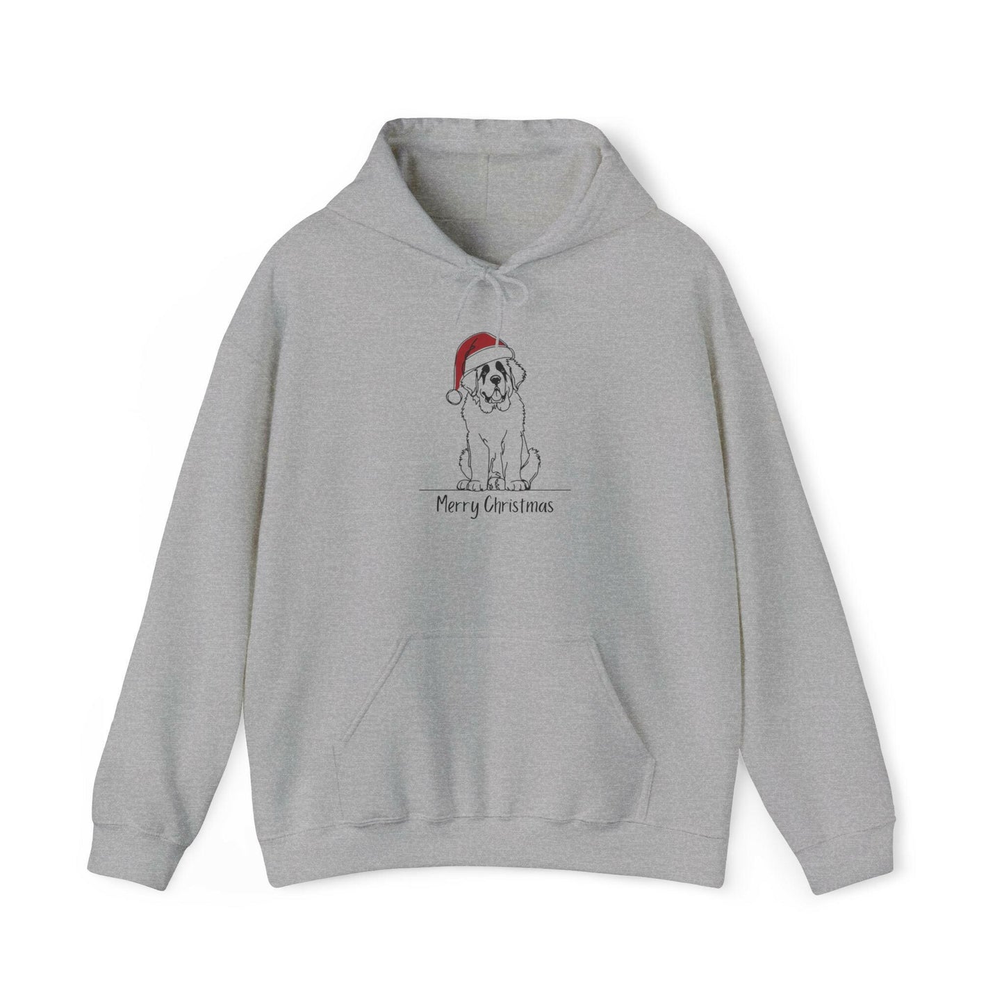 Merry Christmas Saint Bernard Hoodie