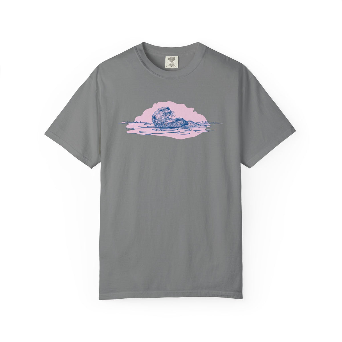 Sea Otter T-Shirt | Floating Otter Comfort Colors Tee