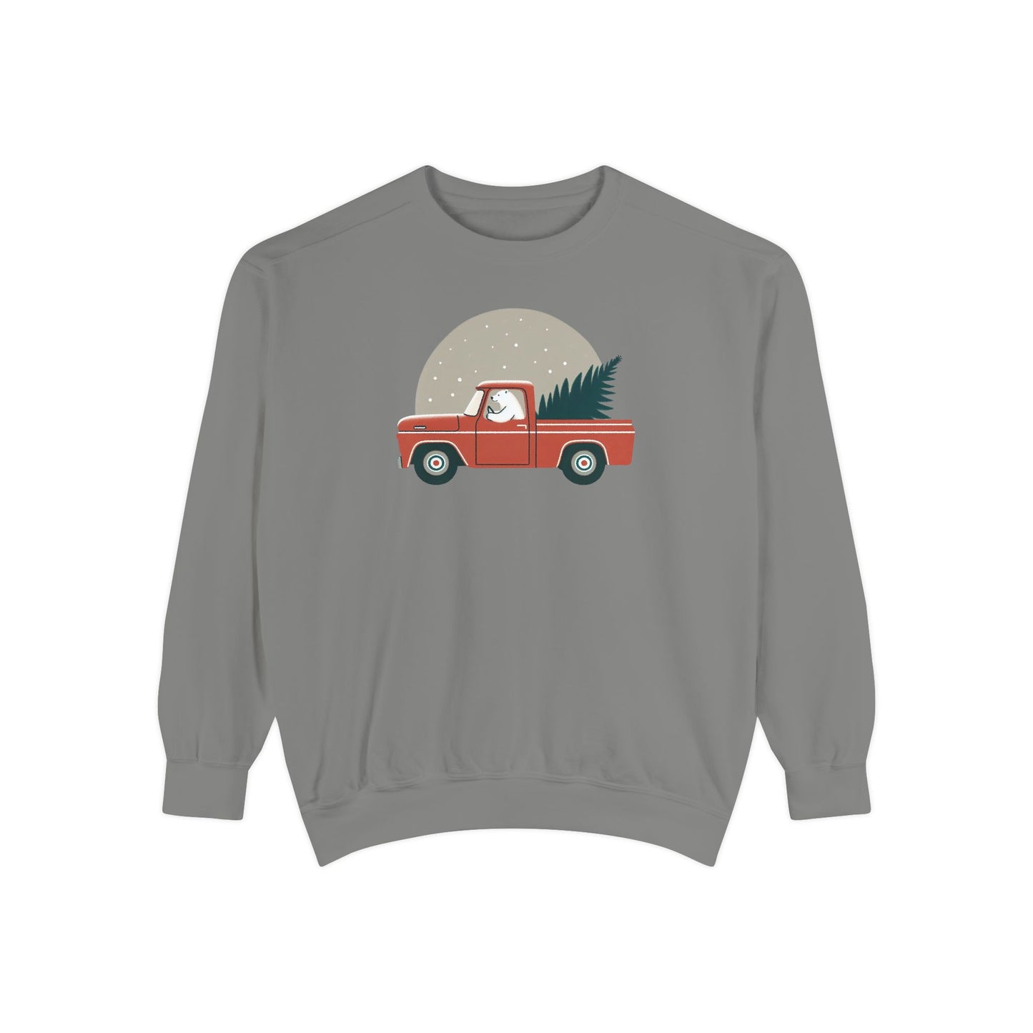 Vintage Winter Truck Comfort Colors Sweatshirt