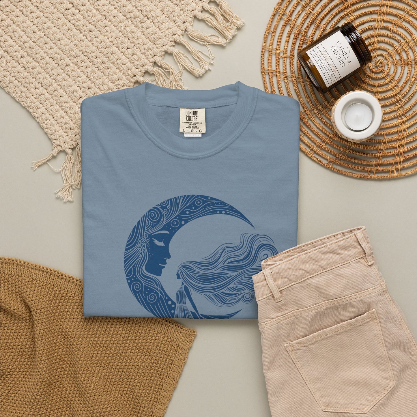 Moon Goddess "She Remembered Who She Was" Comfort Colors T-Shirt