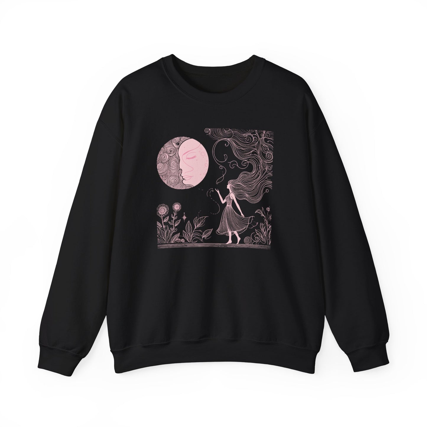 Lunar Muse Celestial Art Sweatshirt | Gallery Edition
