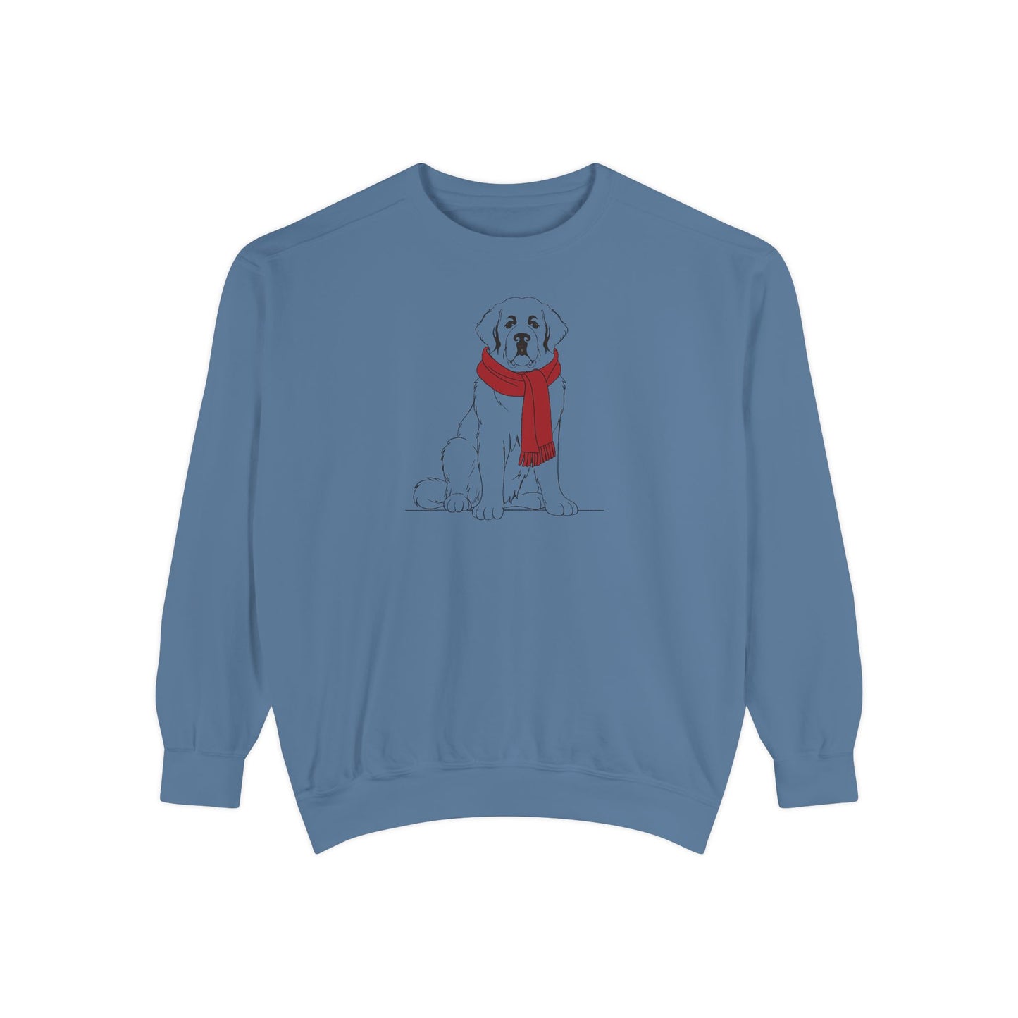 Great Pyrenees Winter Scarf Sweatshirt